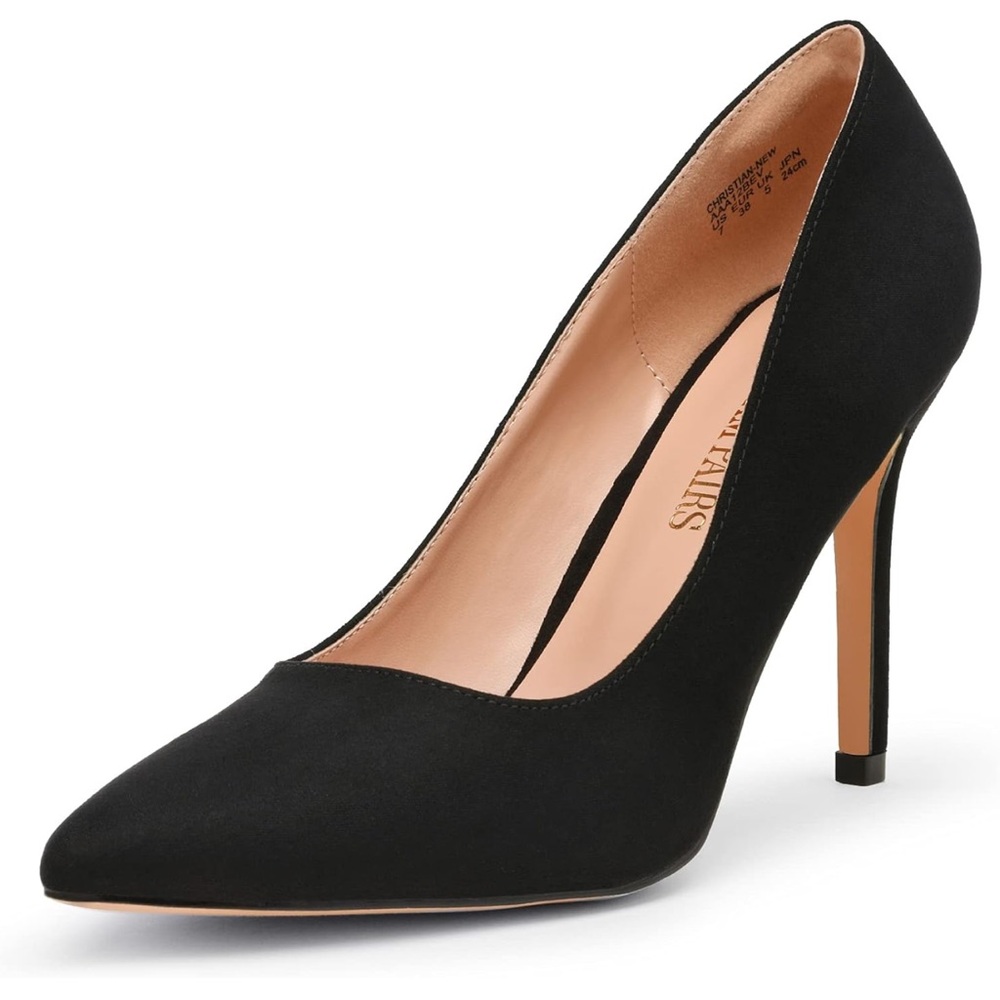 DREAM PAIRS Women's Closed Toe High Heels Dress Pointed Toe Wedding Pump Shoes